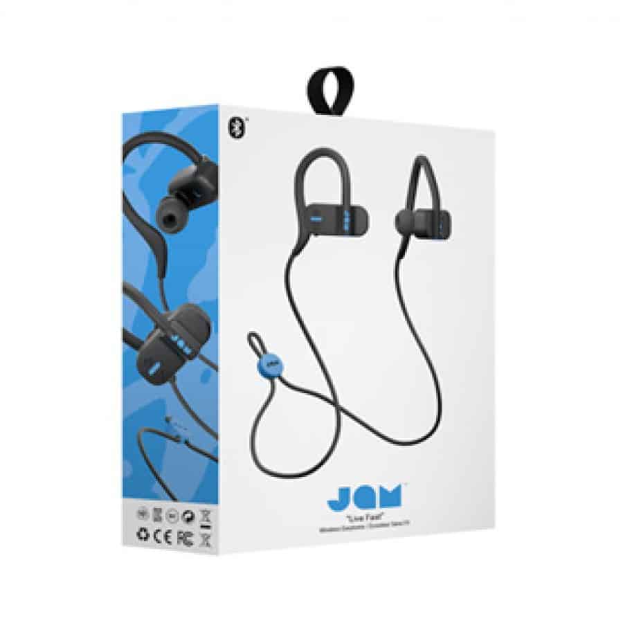JAM Black Live Fast Bluetooth Over-Ear Clip Earbuds - Direct Cell